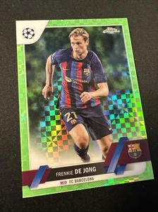 2022-23 Topps Chrome UCC Frenkie de Jong Green /399 FC Barcelona - Picture 1 of 1
