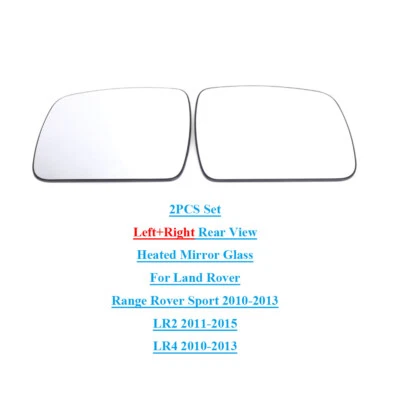 Juego de 2 piezas de espejo retrovisor térmico de vidrio para Land Rover LR2 LR4 Range-Rover Sport 2010-2015 Foto 1 de 4