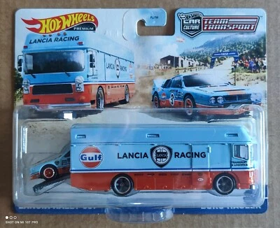 Hot Wheels Team Transport Gulf Lancia Racing #26- Lancia Rally 037 - Euro Hauler - Immagine 1 di 2