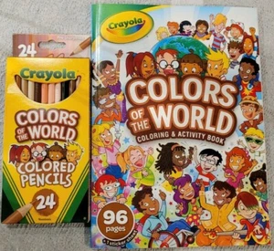 Crayola Colors Of The World Colored Pencils Coloring Activity Book Skin Tone - Picture 1 of 4