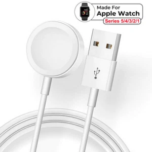 Magnetic USB Charging Cable Charger For Apple Watch ALL Series 1/2/3/4/5/6/SE/7 - Picture 1 of 9