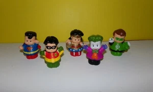 Fisher Price Little People DC Comics Super Friends Batman Robin Wonder Woman - Picture 1 of 2