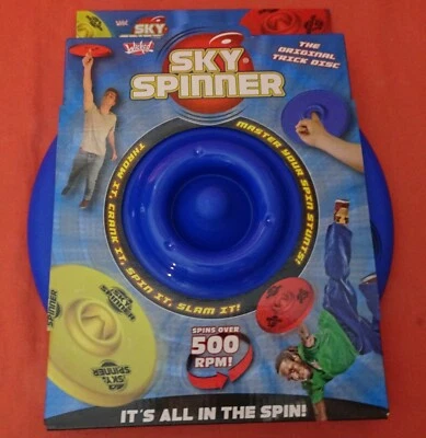 BLUE = NEW = SKY SPINNER TRICK DISC FRISBEE TOY WICKED TV DUNCAN 500 RPM = WKSKS - Image 1 of 4