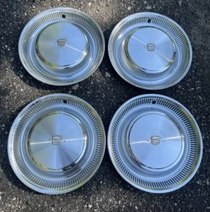 Set Of 4 Cadillac Seville 1976-1979 15" Wheel Cover Hub Cap Original OEM Vintage - Picture 1 of 15