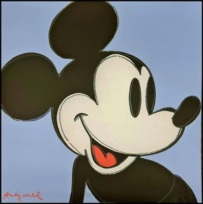 ANDY WARHOL * Mickey Mouse * lithograph * limited # xx/2400 CMOA signed - Bild 1 von 4