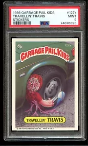 1986 Garbage Pail Kids Travellin' Travis #127a PSA 9 MINT Dead Centered New Slab - Picture 1 of 2