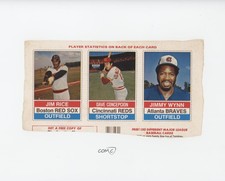 1976 Hostess All-Star Team Triple Panels Jim Rice Dave Concepcion Jimmy Wynn HOF