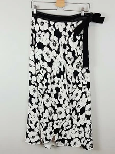 VERONIKA MAINE Womens Size 8 Floral Print Midi Wrap Skirt - Picture 1 of 6