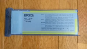 2015 GENUINE EPSON T6064 YELLOW K3 INK STYLUS PRO 4800 4880 220ml FACTORY SEALED - Picture 1 of 1