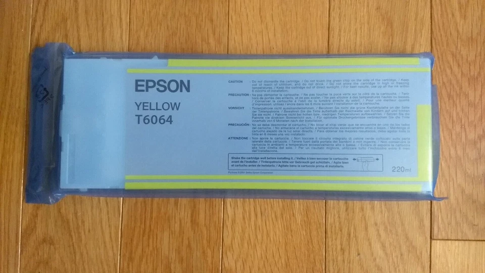 Epson T6064 2016 genuino amarillo K3 tinta Stylus Pro 4800 4880 220 ml sellado de fábrica Foto 1 de 1