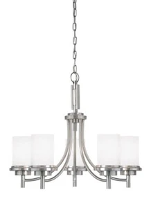 Sea Gull Lighting 31661-962 Winnetka Five-Light Chandelier with Satin Etched - Picture 1 of 3