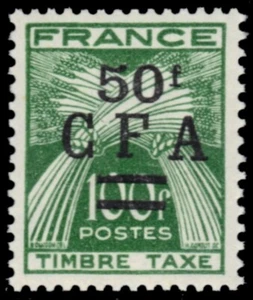 REUNION J44 - Sheaves of Wheat "1953 Postage Due" (pb84656) - Picture 1 of 1