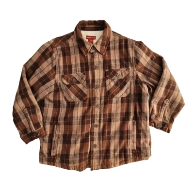 Chaqueta de franela pesada forrada de lana para hombre XXL cinco bolsillos ropa climática básica de trabajo Foto 1 de 4