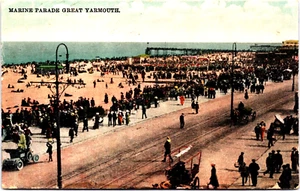 England Marine Parade Great Yarmouth Werbe Postkarte C004 - Bild 1 von 2