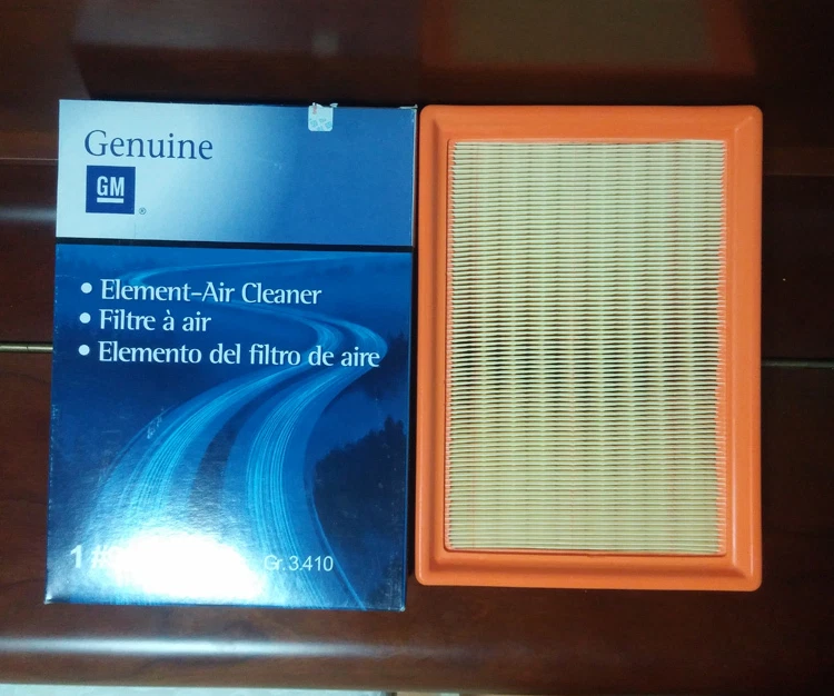 Filtro de aire del motor Chevrolet Sonic/Aveo, Holden Barina 2012~2016 96950990  Foto 1 de 2