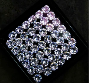 7 mm Natural Certified White Sapphire Lot Round 14 Pcs Certified Loose Gemstone - Picture 1 of 6