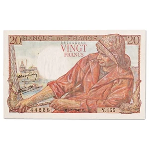 France - billet 20 francs Pêcheur 1947 - SPL - émission du 09/01/1947 - F.13.11 - Imagen 1 de 2