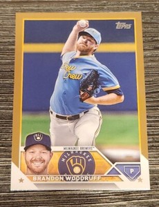2023 Topps Update Brandon Woodruff #US184 GOLD PARALLEL #1731/2023 Brewers 