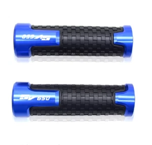 For SUZUKI SV650 SV650S 1999-2009 Universal 7/8'' Handlebar Hand Bar Grips Blue - Picture 1 of 10