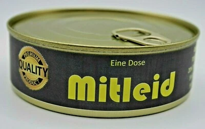 Mitleid Dose Scherzartikel, Geschenk , Ulk, Prank, Scherz,Geschenkartikel Spaß