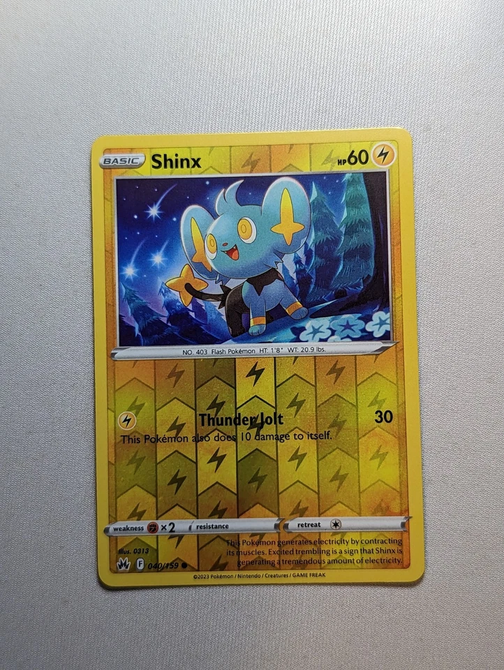 Shinx 040/159 Reverse Holo Crown Zenith Pokemon TCG Card - Image 1 of 1