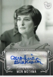 Star Wars RotJ Black & White Autograph Auto Caroline Blakiston as Mon Mothma - Picture 1 of 2