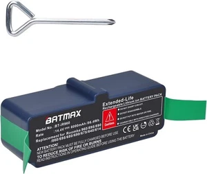 Batmax 14.4V 6000mAh Li-ion Battery for Roomba 500/600/700/800/900 Series - NEW - Picture 1 of 6