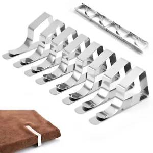 Stainless Steel Table Cloth Clamps Tablecloth Clip Holder for Party Wedding' BH - Picture 1 of 13