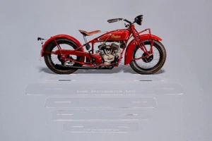 Modelo de motocicleta/bicicleta Indian - 12" de ancho sobre acrílico - Imagen 1 de 1