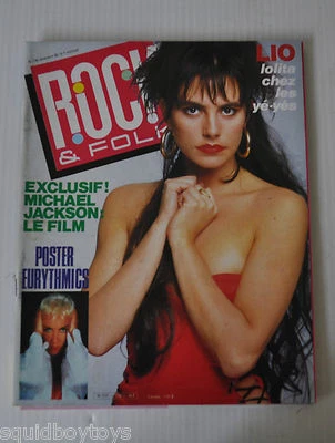 - ROCK & FOLK Music French Magazine #236 LIO cover 1983 Eurythmics poster - - Image 1 of 3