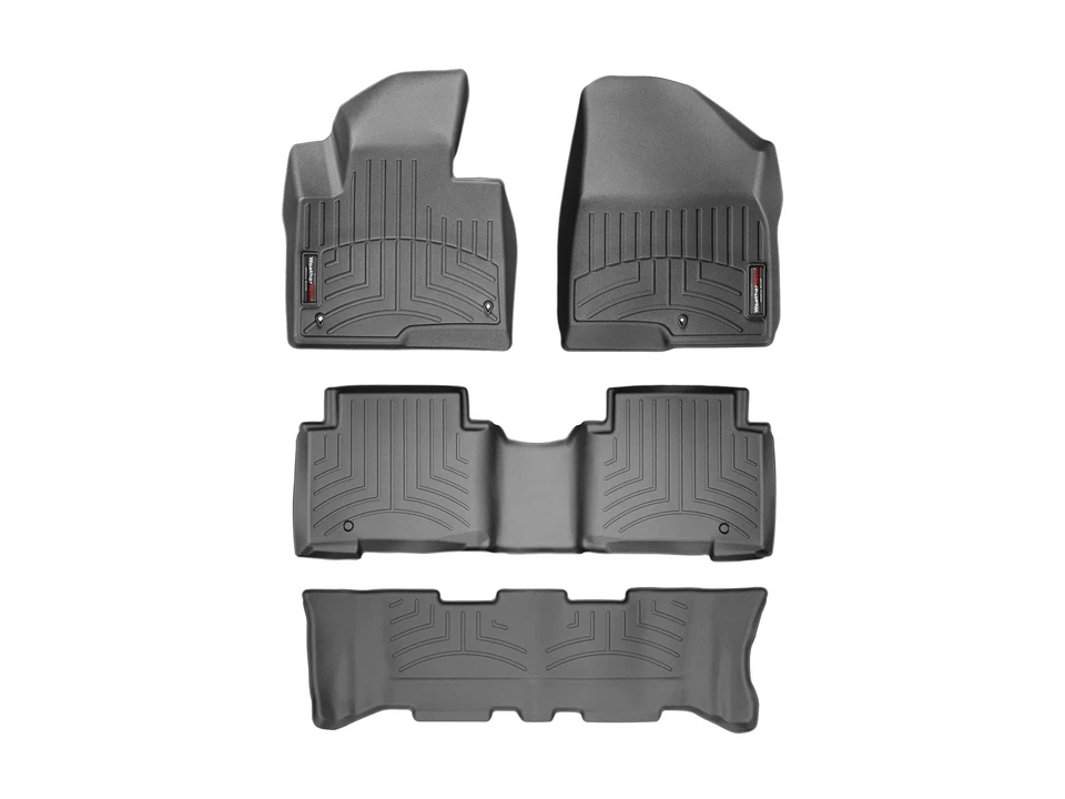 WeatherTech FloorLiner para Hyundai Santa Fe XL 2019-2019 - Juego completo, negro Foto 1 de 4