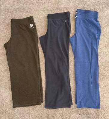 Lot of 3 Women's XL Ultrasoft Fleece Straight-Leg SweatPants Polo, Old Navy EUC - Image 1 of 4