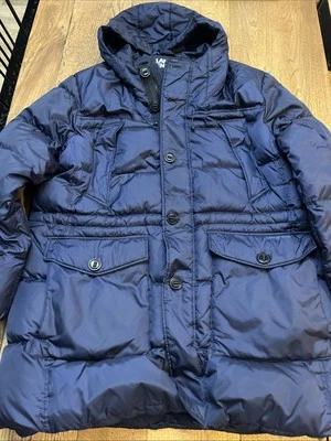 Lands' End Men's Rusk Parka Expedition Coat in Blue Nylon/DOWN Filled,  XL 46-48 - Image 1 of 4