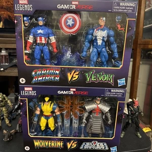 Marvel Legends Gamerverse Captain America Vs Venom & Wolverine Vs Silver Samurai - Bild 1 von 11