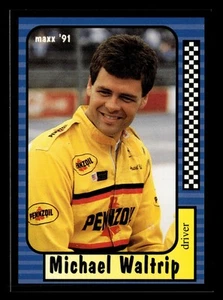 Tarjeta de carrera Michael Waltrip 1991 Maxx Racing #30 Bahari Racing *124 - Imagen 1 de 2