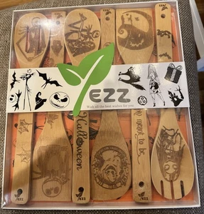 New EZZ Nightmare Before Christmas 6 Piece Wooden Serving Spoon Set - Picture 1 of 1