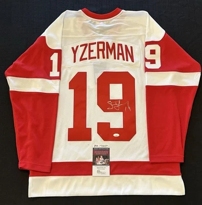 Steve Yzerman Signed Autographed M&N Authentic Detroit Red Wings Jersey JSA COA! - Image 1 of 4