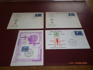 MALARIA 1962 SUIZA/HELVETIA PRIMER DÍA CUBIERTA FDC BERNA Y GENEVE MATASELLOS - Imagen 1 de 13