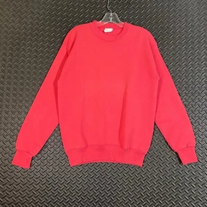 Vintage Main Street Sport Pink Sweatshirt Women Large Crew Neck Pullover Casual - Picture 1 of 8