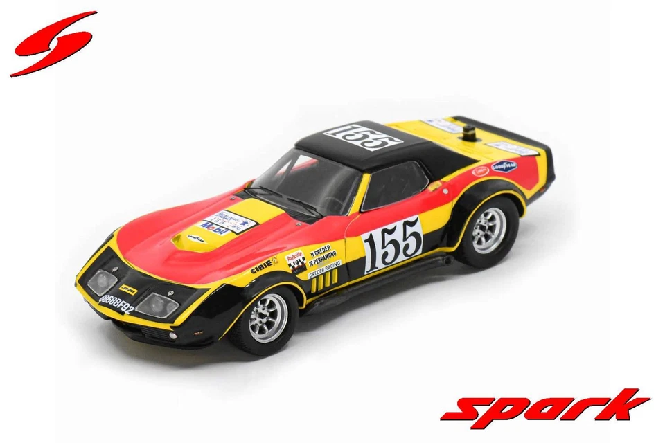 Spark SF283 1/43 Chevrolet Corvette C3 No.155 Tour De France 1970 Limitato