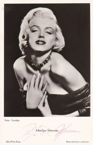 MARILYN MONROE ATEMBERAUBENDE ORIGINAL SIGNIERTE UFA DEUTSCHES FOTO POSTKARTE - Bild 1 von 5