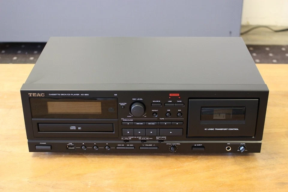 Teac AD-850-SE Schwarz - CD- & Kassettenspieler mit USB - Bild 1 von 4