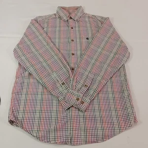 Carhartt S252 WTH Hombre Multicolor Algodón a Cuadros Abotonado Manga Larga Talla M - Imagen 1 de 16