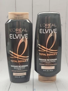 (Set of 2) L'Oreal Paris Elvive Damage Reversing Shampoo & Conditioner, 12.6 oz - Picture 1 of 2