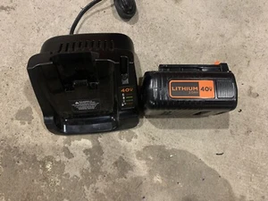 Black & Decker 40 volt 2AH battery and charger - Picture 1 of 1