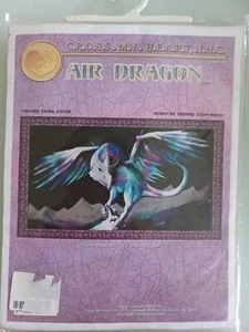 NEW, UNUSED, LARGE, COUNTED CROSS STITCH KIT, SHERRIE STEPP-AWEAU. 'AIR DRAGON' - Picture 1 of 2