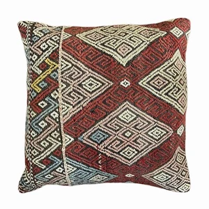 Handmade Exquisite Turkish Vintage Kilim Pillow Cover 20x20 (INV8012) - Picture 1 of 4