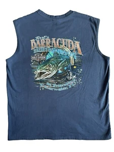 Harley Davidson Berts Barracuda Sleeveless T-Shirt Mens Size XL - Picture 1 of 6