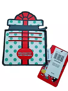 Sanrio Kuromi Hello Kitty Christmas Cardholder Wallet Her Universe Peekaboo New - Picture 1 of 2
