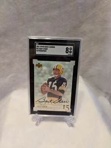 2001 Upper Deck NFL Legends Bart Starr On Card Auto #BST SGC 8 - Picture 1 of 2